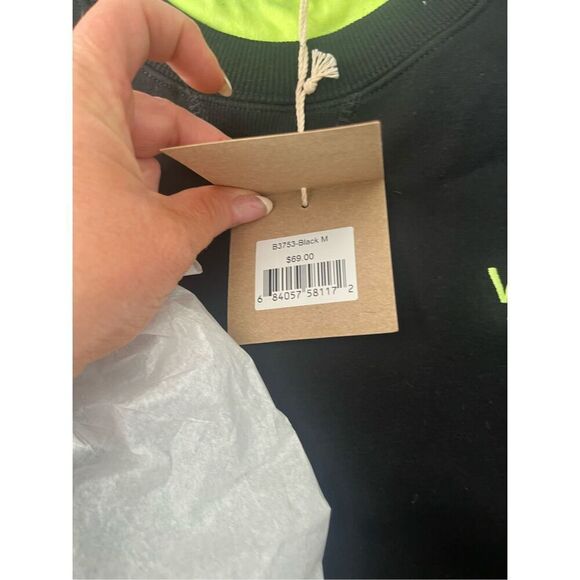 Vast Elements Collegiate Crew University T-shirt - Black NEW NWT - Picture 6 of 10